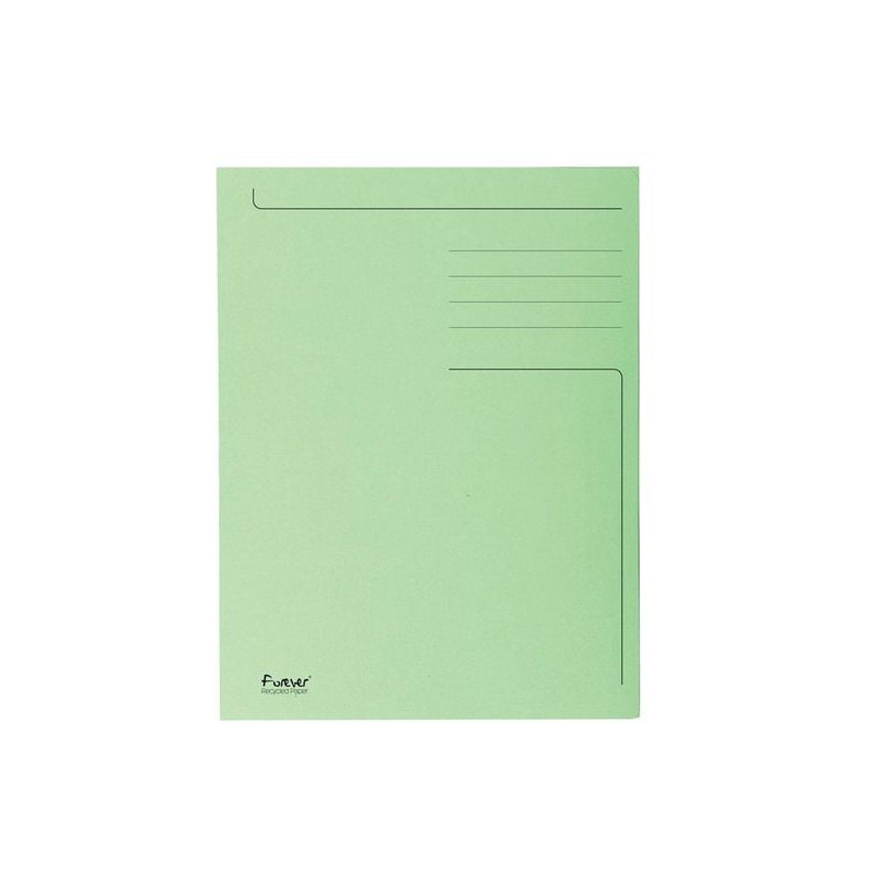 Cartella in cartone exacompta 50pz verde [449013e]