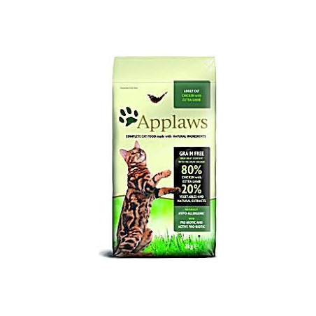Mangime secco applaws per gatti adulto con pollo e agnello 2kg