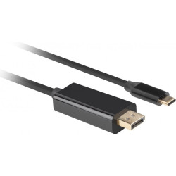 Cavo adattatore video lanberg usb tipo c displayport 1m nero [ca-cmdp-10cu-0010-bk]