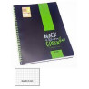 Quaderno spiralato a4 arda quadret 5mm nero/verde [0232reg]