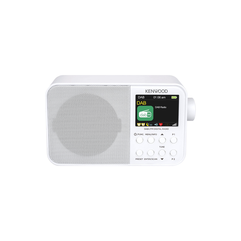 Radio kenwood crm30dabw dab+/fm/bluetooth/bianco