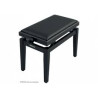 Panca quiklok pb100 bk l in legno per pianoforte nero lucida