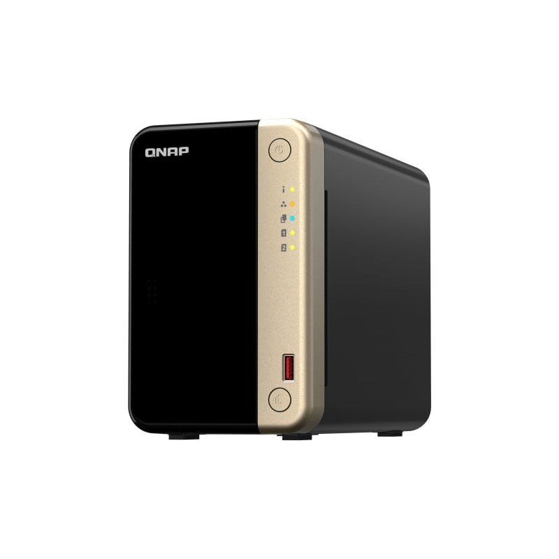 server nas qnap ts-264 tower ethernet/lan nero [ts-264-8g]