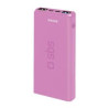 Batteria portatile sbs powerbank a ricarica rapida 10000mah/rosa