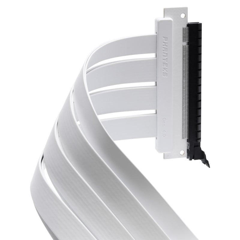 Cavo riser phanteks pcie 4.0 x 16 flachband-kabel 90Â° 30cm bianco