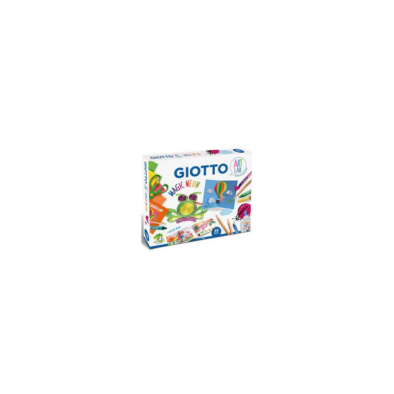 Gioco da tavolo giotto art lab magic neon fila multicolore [f582200]