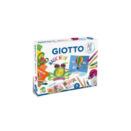 Gioco da tavolo giotto art lab magic neon fila multicolore [f582200]