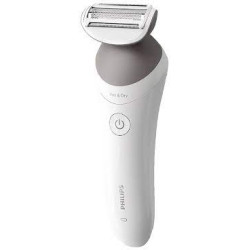 Rasoio per il corpo philips lady shaver series 6000 argento/bianco