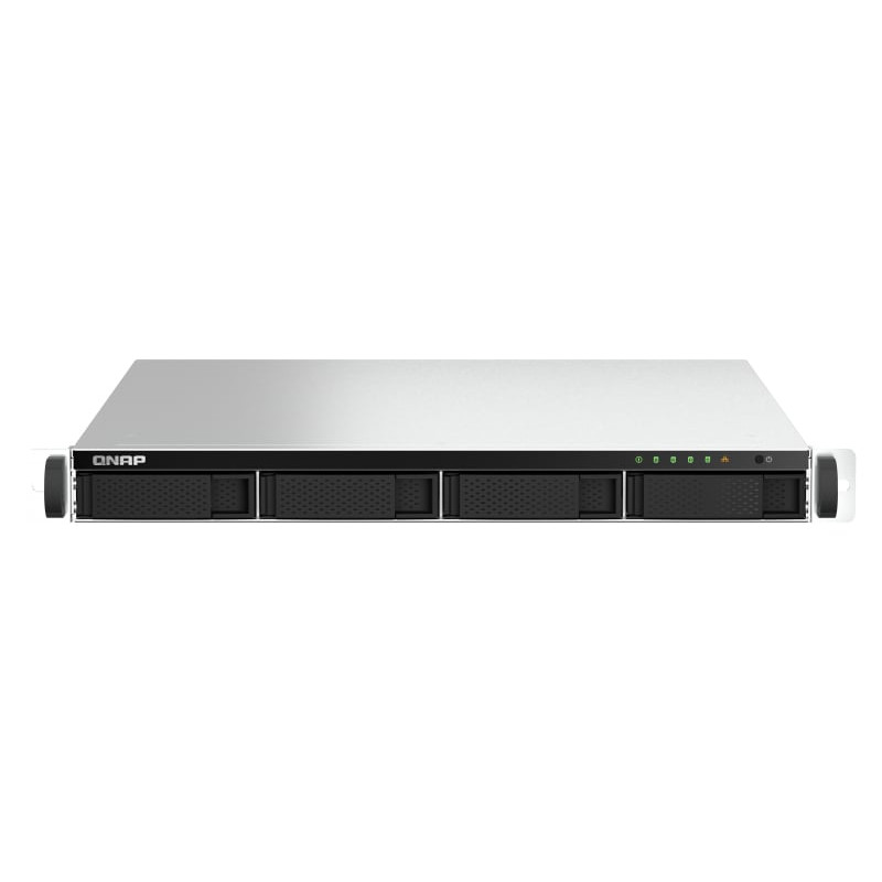 Server nas qnap sata 6gb/s 1u/2.9gh/grigio/nero [ts-464u-rp-8g]