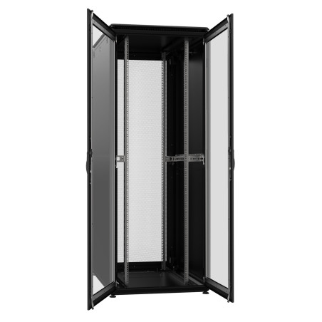 Armadio rack techly 19'' 800x1000 42u doppia porta grigliata