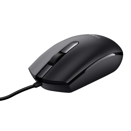 Mouse trust basi wired nero [24271]