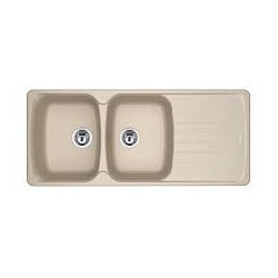 Lavello franke antea da incasso 116x50 2v avena gocciolatoio reversibile