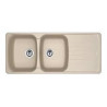 Lavello franke antea da incasso 116x50 2v avena gocciolatoio reversibile