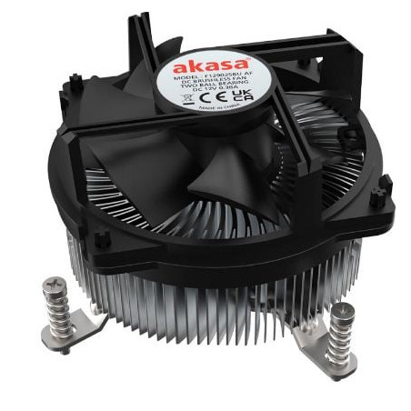 Dissipatore cpu akasa low profile sockel lga 1700 63.2mm nero/argento