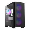 Case montech microatx/mini-itx in vetro temperato nero [air 100