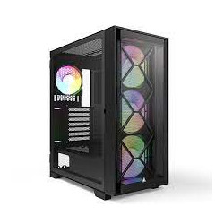 Case montech atx/microatx/mini-itx in vetro temperato nero [air