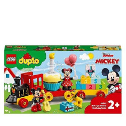 Gioco da costruzione lego duplo: treno del compleanno di topolino