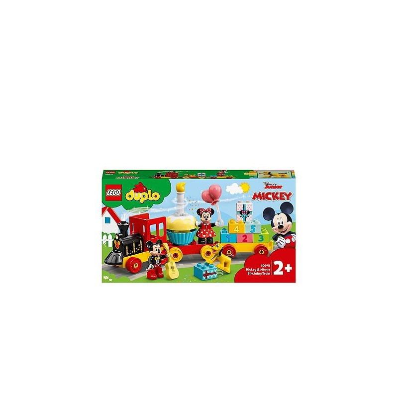 Gioco da costruzione lego duplo: treno del compleanno di topolino