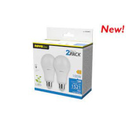Lampadine led novaline e27 13w a60 6500k 2 pz. bianco [2g100f2]