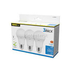 Lampadine novaline 3g75f2 led 11w 3pz bianco [3g75f2]