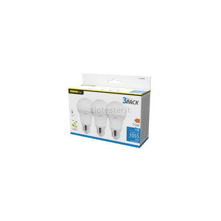 Lampadine novaline 3g75f2 led 11w 3pz bianco [3g75f2]