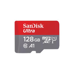 128gb scheda microsdxc sandisk ultra 140 mb/s a1 con adattatore sd