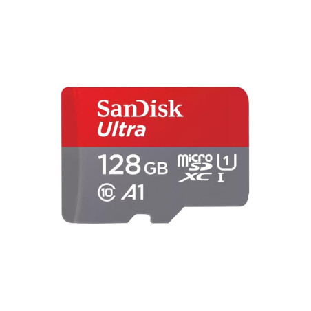 128gb scheda microsdxc sandisk ultra 140 mb/s a1 con adattatore sd