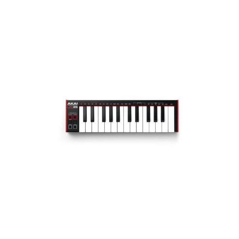 Tastiera akai lpk 25 mkii di controllo midi/usb rosso [lpk 25 mkii]