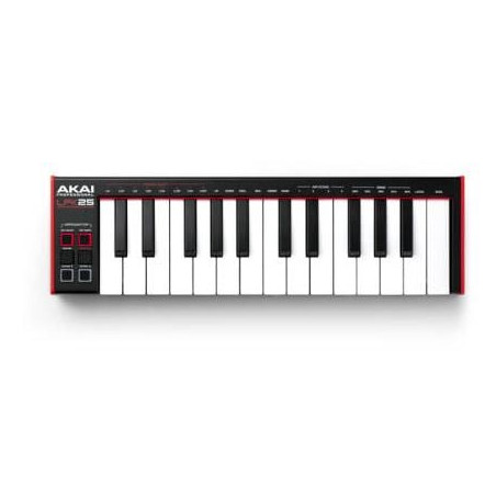 Tastiera akai lpk 25 mkii di controllo midi/usb rosso [lpk 25 mkii]