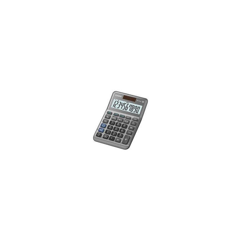 Calcolatrice casio ms-100fm-w-dp da tavolo grigio [ms-100fm-w-dp]