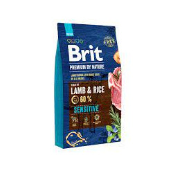 Cibo completo per cani brit premium by nature sensitive adult agnello