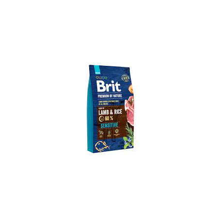 cibo completo per cani brit premium by nature sensitive adult agnello