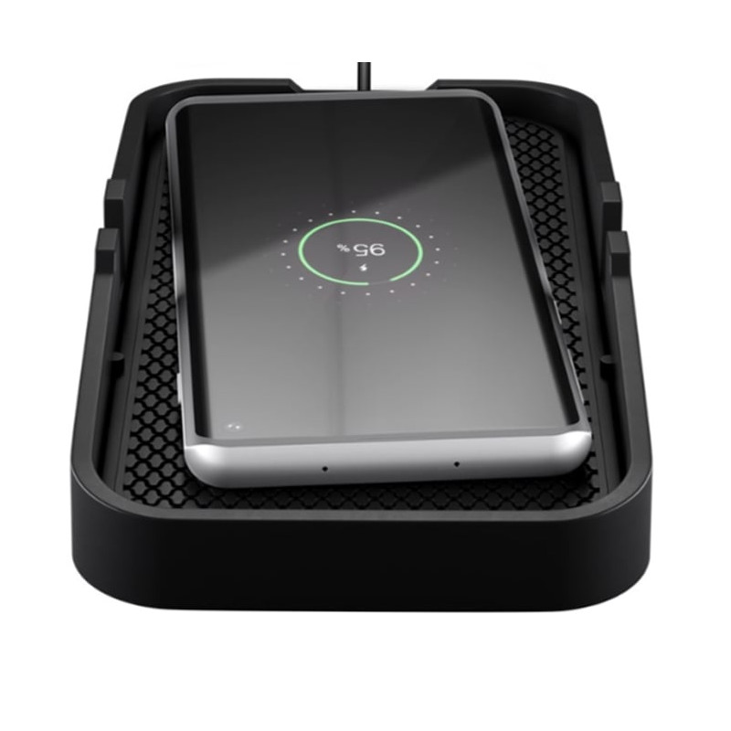 Caricabatterie wireless goobay 60471 da auto 15w silicone nero [60471]
