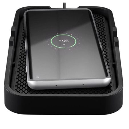 Caricabatterie wireless goobay 60471 da auto 15w silicone nero [60471]