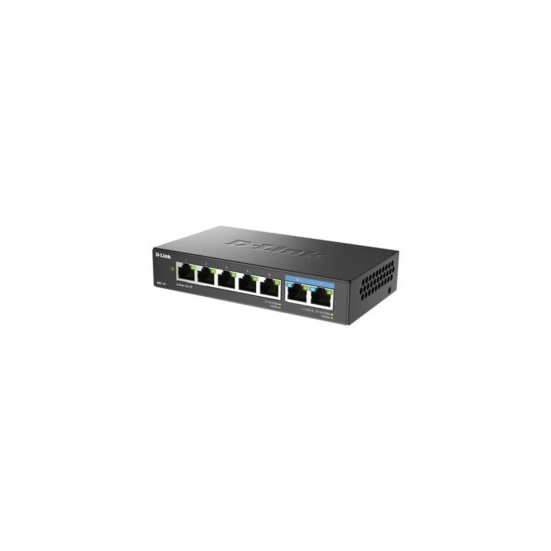 Switch d-link dms-107 7xmgb 5x10/100/1000 2x2.5g nero [dms-107/e]