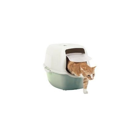 Toilette per gatti rotho bailey cat 56x40x39cm verde/bianco [4004505092]