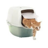Toilette per gatti rotho bailey cat 56x40x39cm verde/bianco [4004505092]