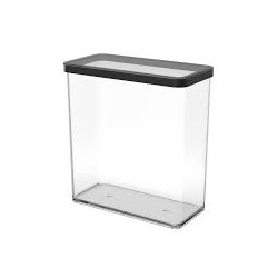 Barattolo rotho loft 3.2l trasparente/nero [1160808080]