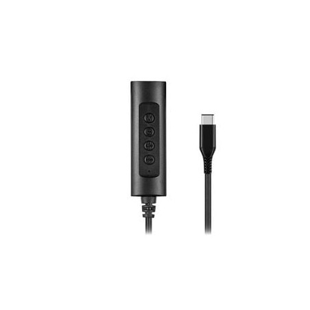 Adattore audio hamlet jack 4 poli a usb-c con controlli volume