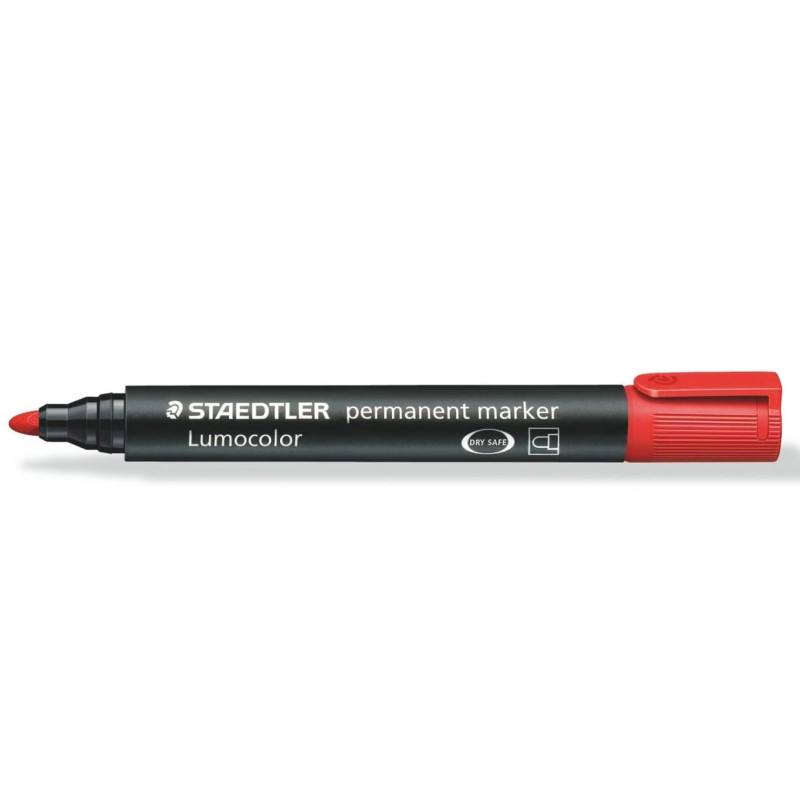 Marcatore permanente staedtler lumocolor 352-2 2mm rosso [352-2]