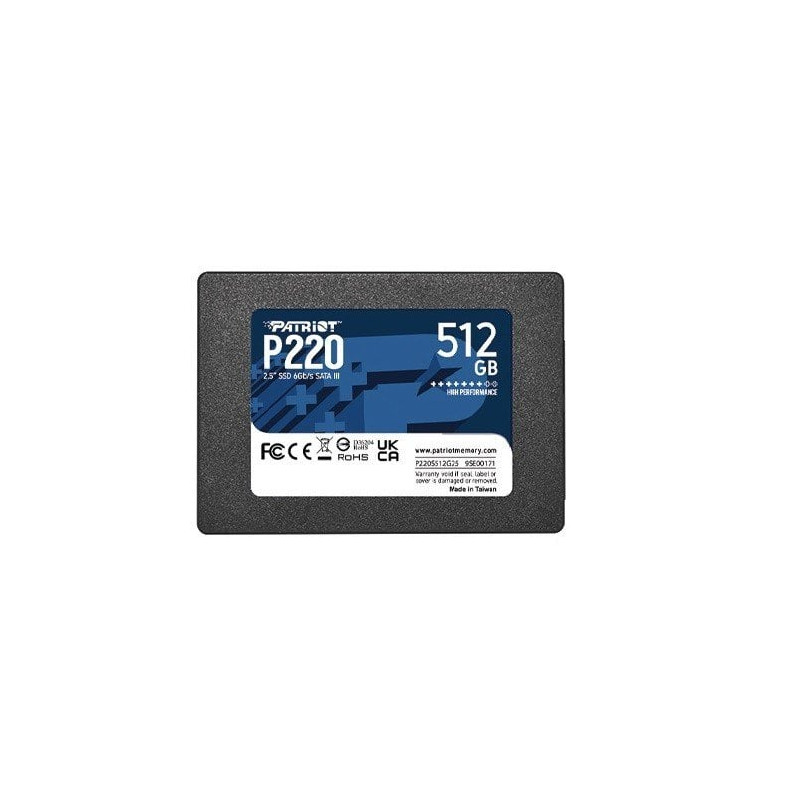 Ssd 512gb patriot 220 sataiii 2.5'' 6 gb/snero [p220s512g25]