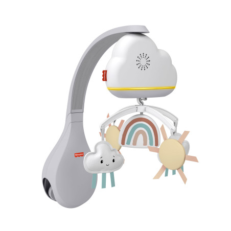 Arcobaleno docce culla fisher price per bambini bianco/grigio [hbp40]
