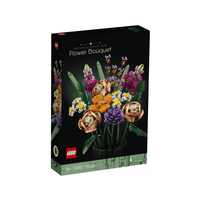Set da costruzione lego icons 10280 bouquet di fiori 756pz [10280]