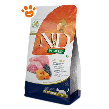 mangime farmina n&d pumpkin cibo secco per gatti adulto sterilizzato