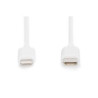 Cavo di ricarica digitus lightning/usb-c 2m bianco [db-600109-020-w]