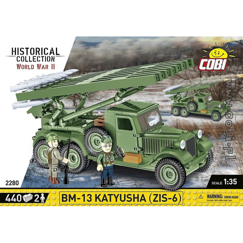 Cobi klocki bm-13 katyusha zis-6 1/35 440pz con figure mulicolore