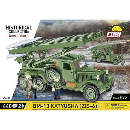 Cobi klocki bm-13 katyusha zis-6 1/35 440pz con figure mulicolore