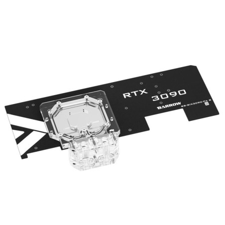 Waterblock barrow backplate attivo rtx 3080/90 aorus rgb acrilico