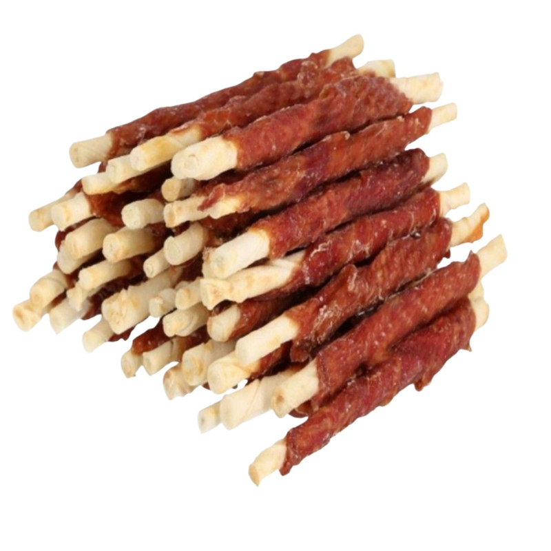 Cibo secco per cani hilton delicacy bacchette avvolte in anatra 500g