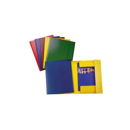 Cartellina in cartone con elastico esselte c42 blu 25x35cm in presspan